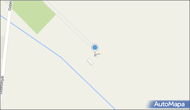 Dobromyśl, Dobromyśl, 18, mapa Dobromyśl