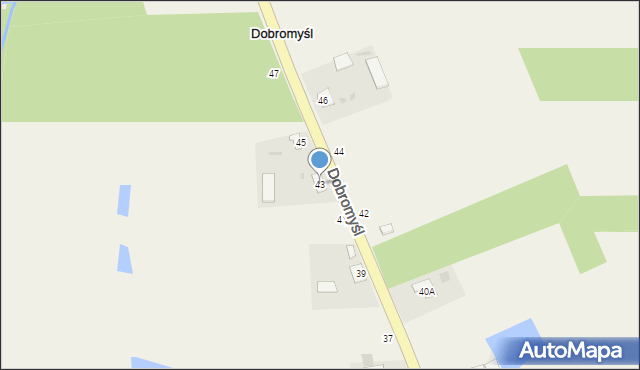 Dobromyśl, Dobromyśl, 43, mapa Dobromyśl