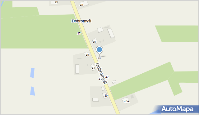 Dobromyśl, Dobromyśl, 44, mapa Dobromyśl