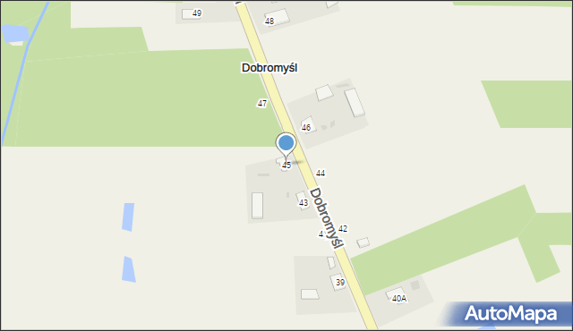 Dobromyśl, Dobromyśl, 45, mapa Dobromyśl