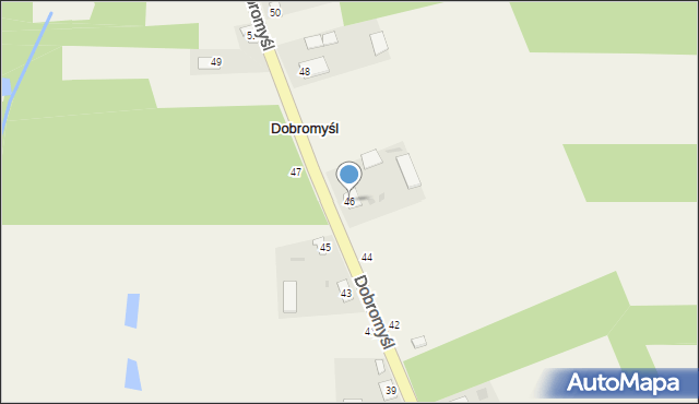 Dobromyśl, Dobromyśl, 46, mapa Dobromyśl