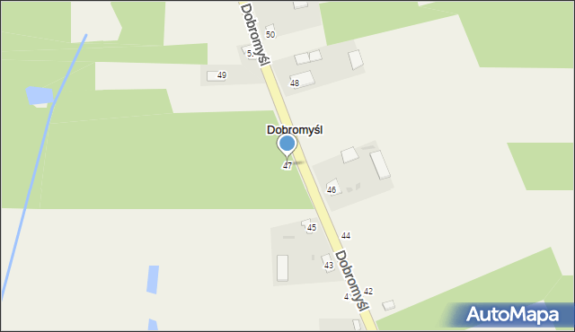 Dobromyśl, Dobromyśl, 47, mapa Dobromyśl