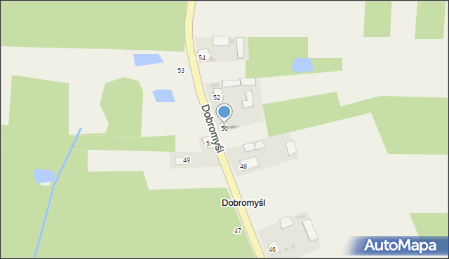 Dobromyśl, Dobromyśl, 50, mapa Dobromyśl