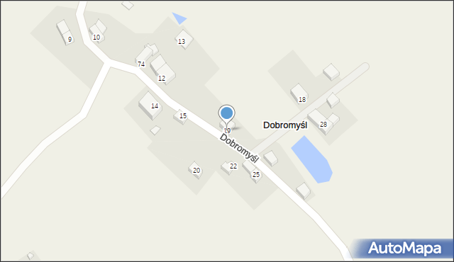 Dobromyśl, Dobromyśl, 19, mapa Dobromyśl