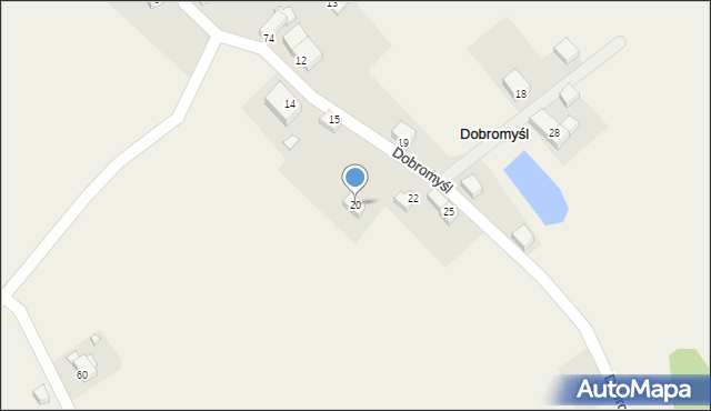 Dobromyśl, Dobromyśl, 20, mapa Dobromyśl