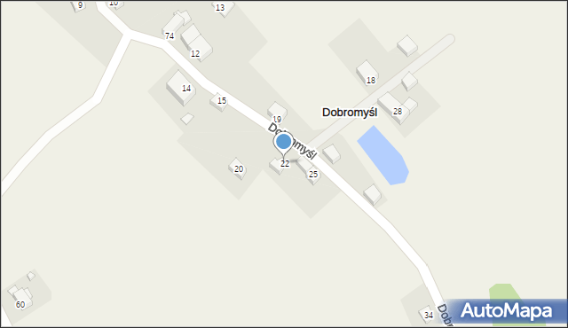 Dobromyśl, Dobromyśl, 22, mapa Dobromyśl