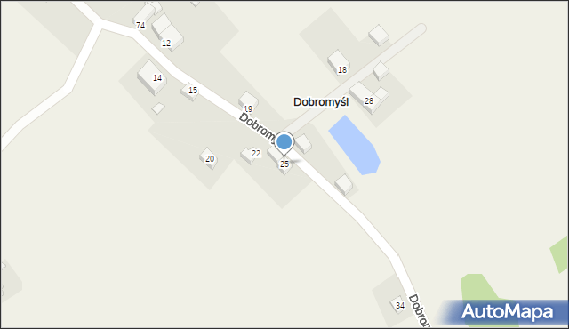 Dobromyśl, Dobromyśl, 25, mapa Dobromyśl