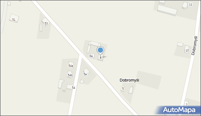 Dobromyśl, Dobromyśl, 6, mapa Dobromyśl