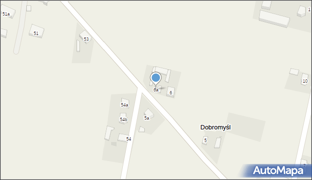 Dobromyśl, Dobromyśl, 6a, mapa Dobromyśl