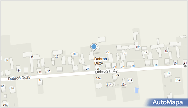 Dobroń Duży, Dobroń Duży, 26, mapa Dobroń Duży