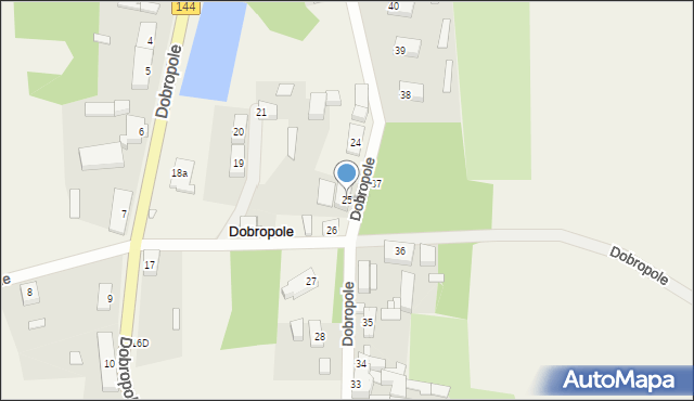 Dobropole, Dobropole, 25, mapa Dobropole