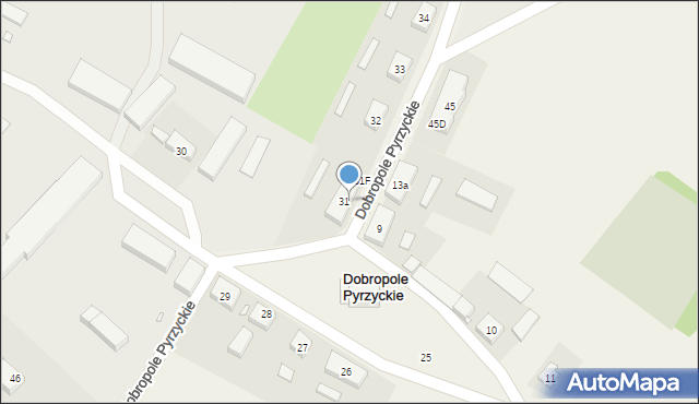 Dobropole Pyrzyckie, Dobropole Pyrzyckie, 31C, mapa Dobropole Pyrzyckie