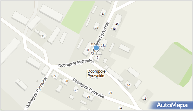 Dobropole Pyrzyckie, Dobropole Pyrzyckie, 9A, mapa Dobropole Pyrzyckie