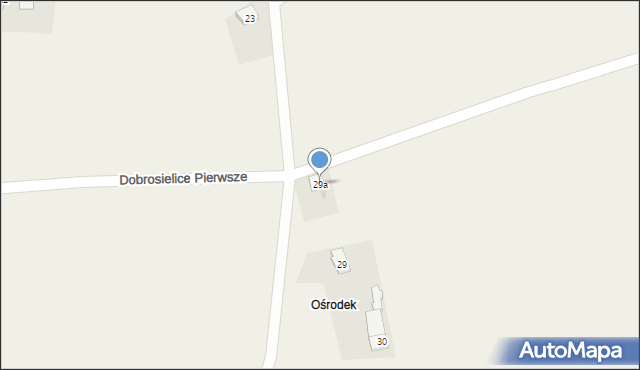 Dobrosielice Pierwsze, Dobrosielice Pierwsze, 29a, mapa Dobrosielice Pierwsze