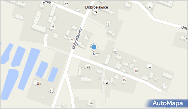 Dobrosławice, Dobrosławice, 8a, mapa Dobrosławice