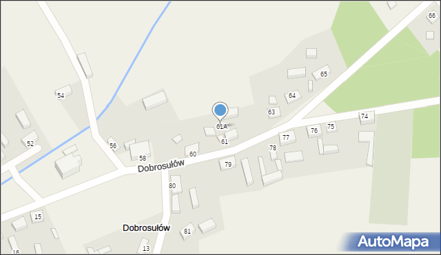 Dobrosułów, Dobrosułów, 61A, mapa Dobrosułów