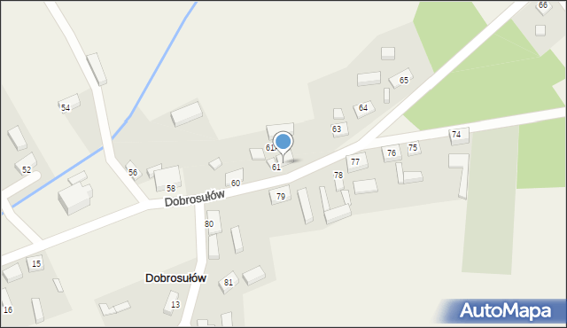 Dobrosułów, Dobrosułów, 62, mapa Dobrosułów