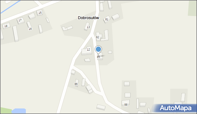 Dobrosułów, Dobrosułów, 85, mapa Dobrosułów