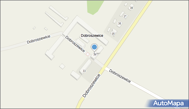 Dobroszewice, Dobroszewice, 34, mapa Dobroszewice