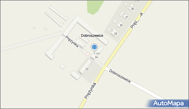 Dobroszewice, Dobroszewice, 34, mapa Dobroszewice