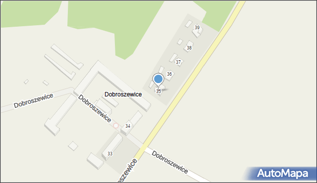 Dobroszewice, Dobroszewice, 35, mapa Dobroszewice