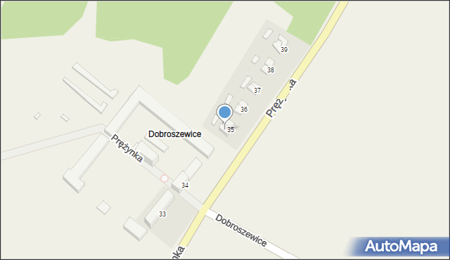 Dobroszewice, Dobroszewice, 35, mapa Dobroszewice