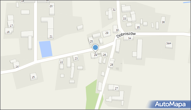 Dobroszów, Dobroszów, 24, mapa Dobroszów