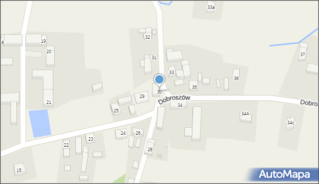 Dobroszów, Dobroszów, 30, mapa Dobroszów