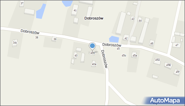 Dobroszów, Dobroszów, 40b, mapa Dobroszów