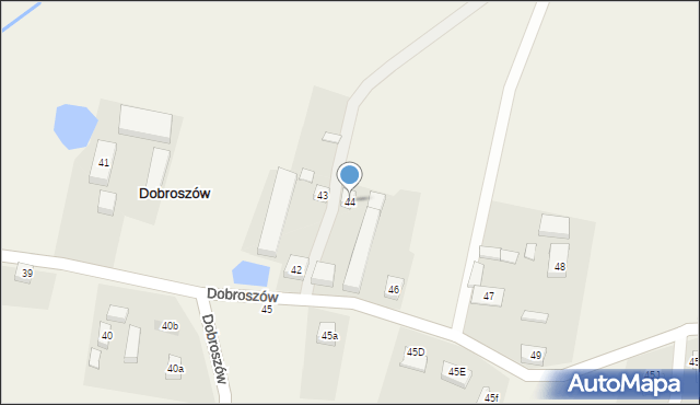 Dobroszów, Dobroszów, 44, mapa Dobroszów