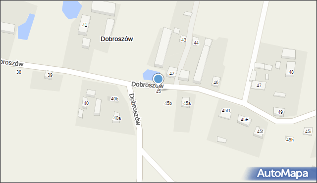 Dobroszów, Dobroszów, 45, mapa Dobroszów