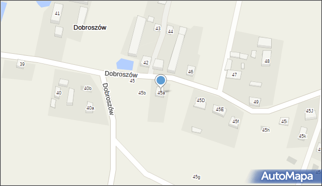 Dobroszów, Dobroszów, 45a, mapa Dobroszów