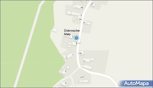 Dobroszów Mały, Dobroszów Mały, 6, mapa Dobroszów Mały