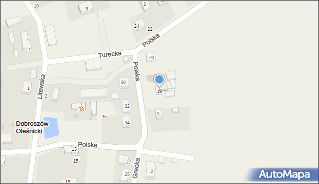 Dobroszów Oleśnicki, Dobroszów Oleśnicki, 19, mapa Dobroszów Oleśnicki