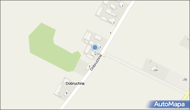 Dobruchna, Dobruchna, 7, mapa Dobruchna