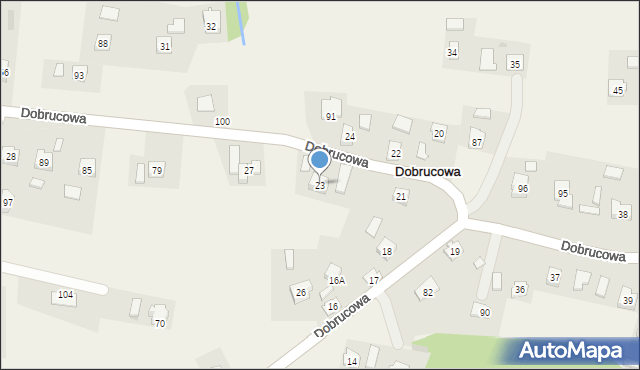 Dobrucowa, Dobrucowa, 23, mapa Dobrucowa