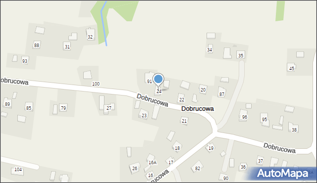 Dobrucowa, Dobrucowa, 24, mapa Dobrucowa