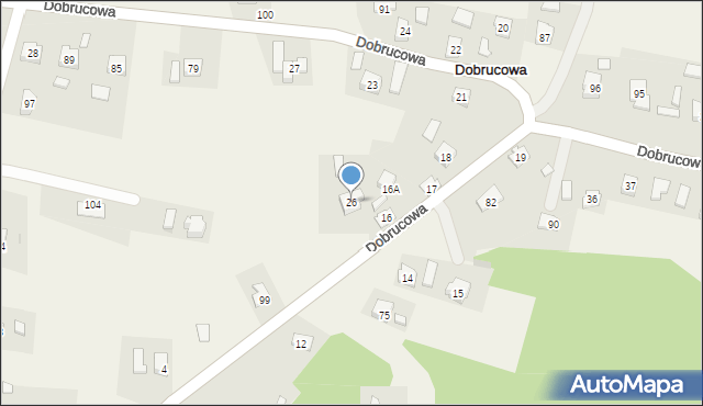 Dobrucowa, Dobrucowa, 26, mapa Dobrucowa