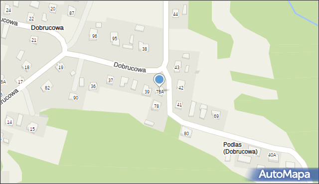 Dobrucowa, Dobrucowa, 78A, mapa Dobrucowa