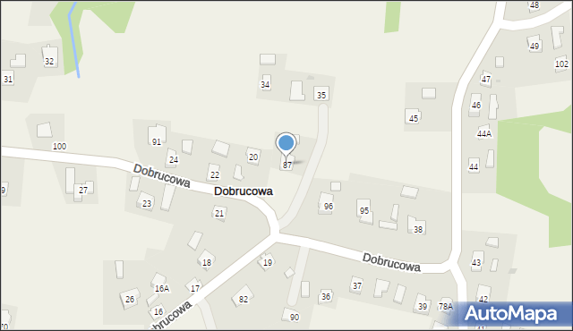 Dobrucowa, Dobrucowa, 87, mapa Dobrucowa