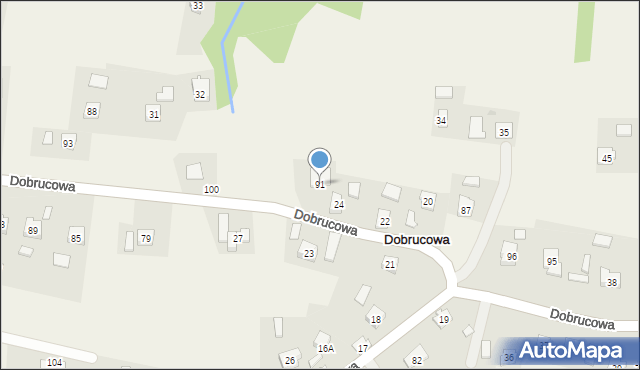 Dobrucowa, Dobrucowa, 91, mapa Dobrucowa