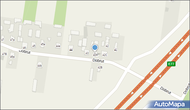 Dobrut, Dobrut, 42A, mapa Dobrut