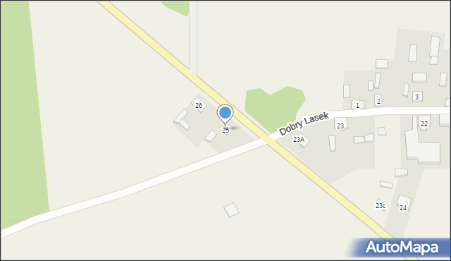 Dobry Lasek, Dobry Lasek, 25, mapa Dobry Lasek