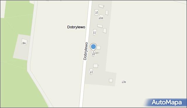 Dobrylewo, Dobrylewo, 12, mapa Dobrylewo