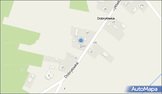Dobryłówka, Dobryłówka, 13, mapa Dobryłówka