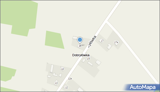 Dobryłówka, Dobryłówka, 16, mapa Dobryłówka