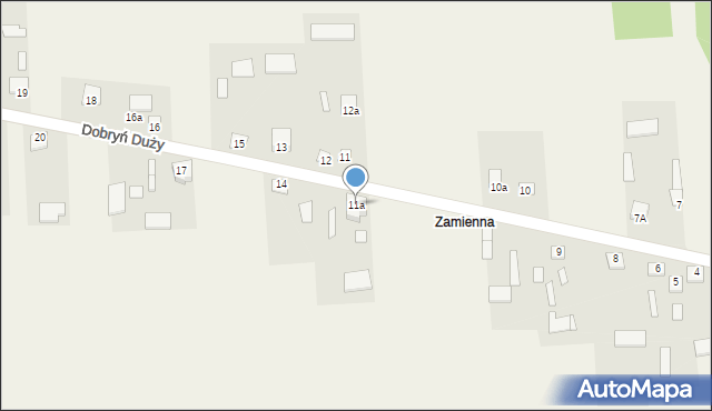 Dobryń Duży, Dobryń Duży, 11a, mapa Dobryń Duży