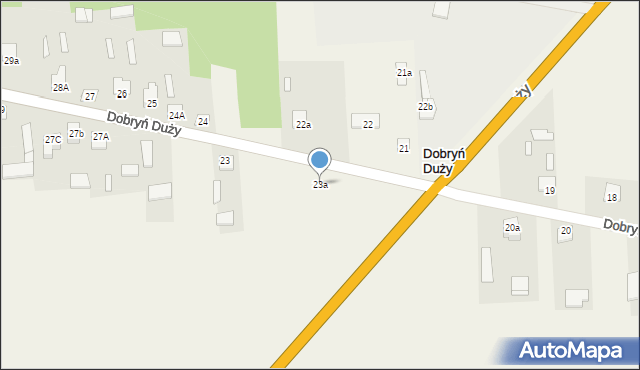 Dobryń Duży, Dobryń Duży, 23a, mapa Dobryń Duży