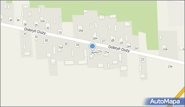 Dobryń Duży, Dobryń Duży, 27C, mapa Dobryń Duży