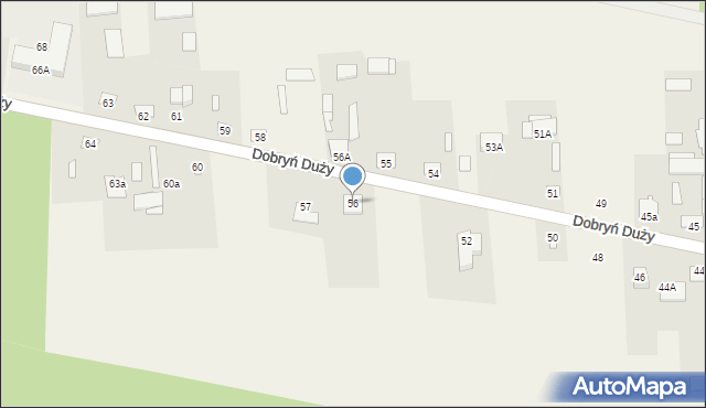 Dobryń Duży, Dobryń Duży, 56, mapa Dobryń Duży